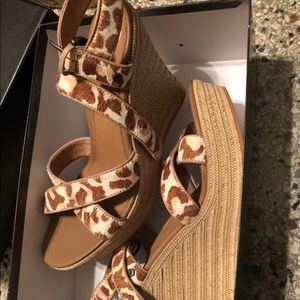 Original Australian faux giraffe fur wedges